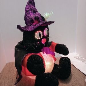 Vintage Fiber Optic Cat Witch